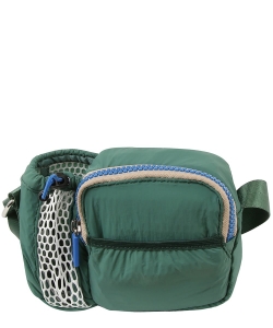 Fashion Nylon Side Bag Crossbody Bag CJF141 GREEN